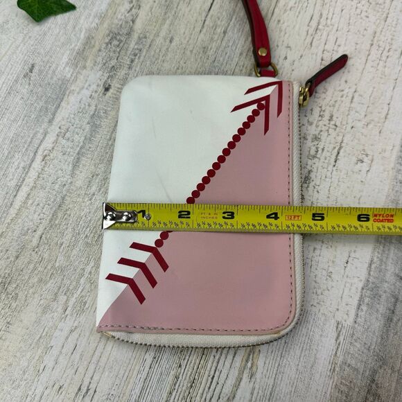 FOSSIL PINK WHITE LEATHER WRISTLET - Picture 6 of 7